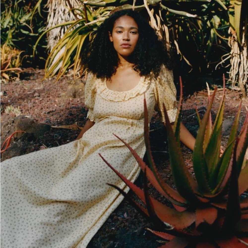 Christy Dawn - Meadow Dress in Golden Pollinator Garden